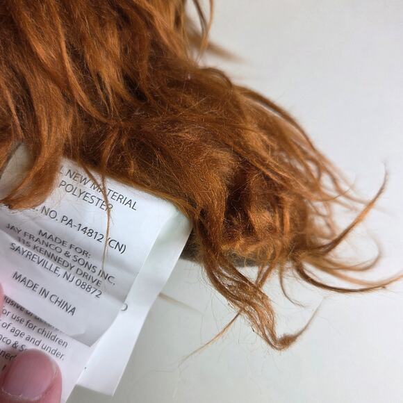 Star Wars Bantha Plush Pillow Jay Franco Mandalorian 14” Brown Shaggy Faux Fur - Picture 7 of 15